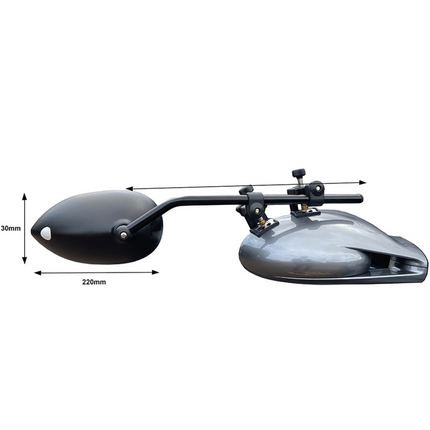 Caravan mirror set of 2 mirrors Aero Platinum - Milenco