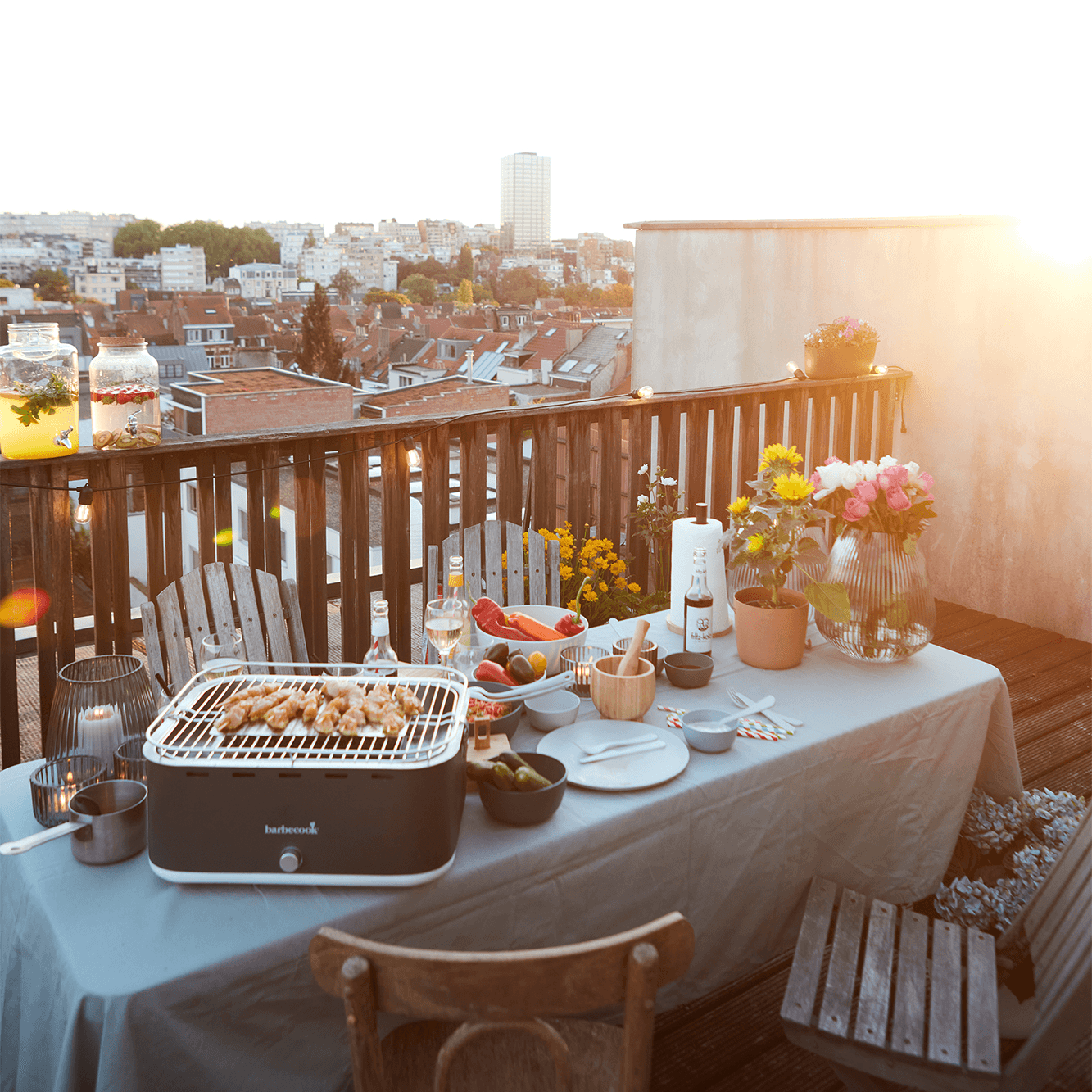 Carlo charcoal table grill - Barbecook