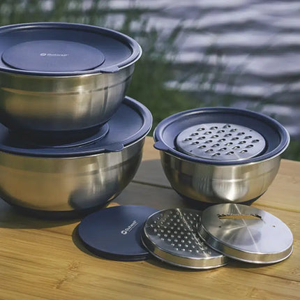 Chef Bowl Set kommenset met deksels en raspen - Outwell