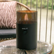 Glass lantern in anthracite - indoor and outdoor use - Cosiscope dot