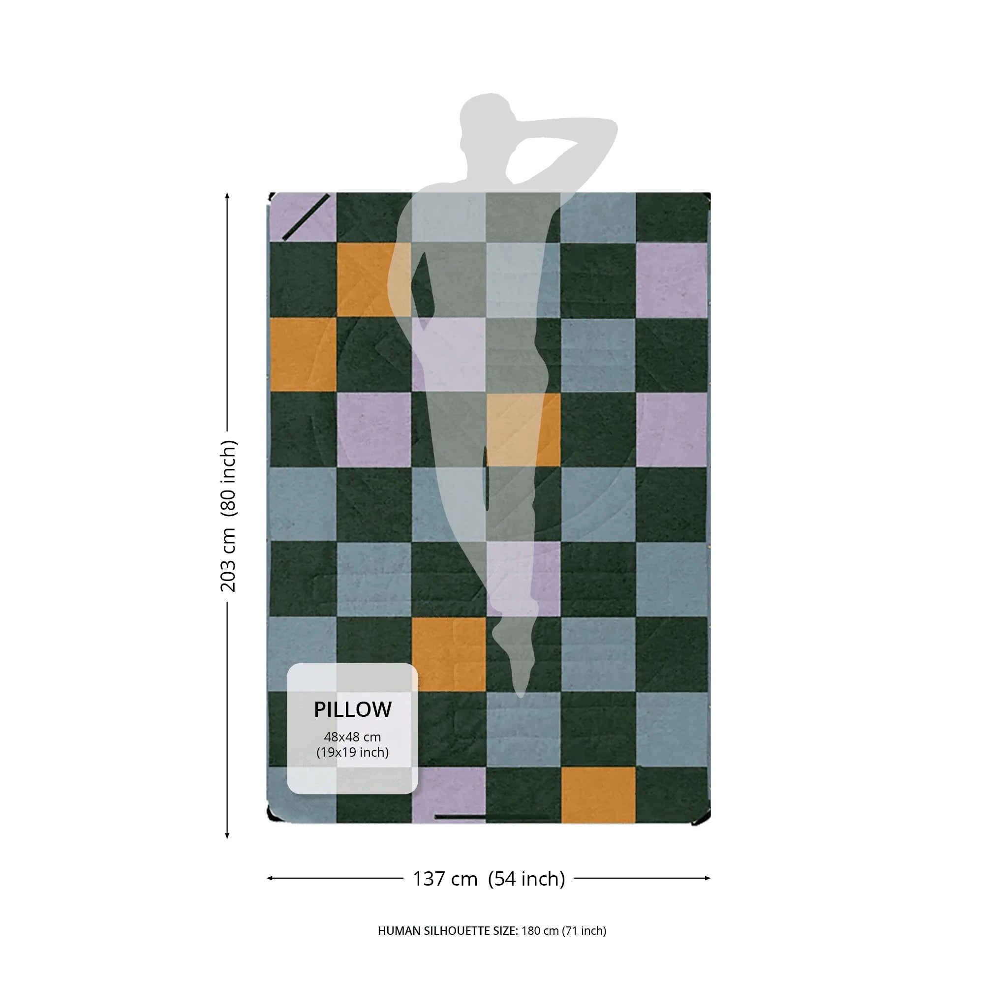 Blanket for picnic and beach -Voited