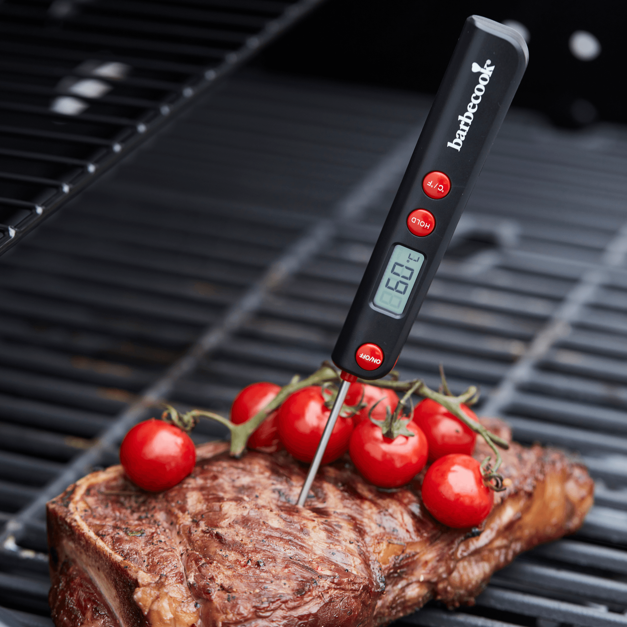 Digital meat thermometer foldable in pocket size - Barbecook