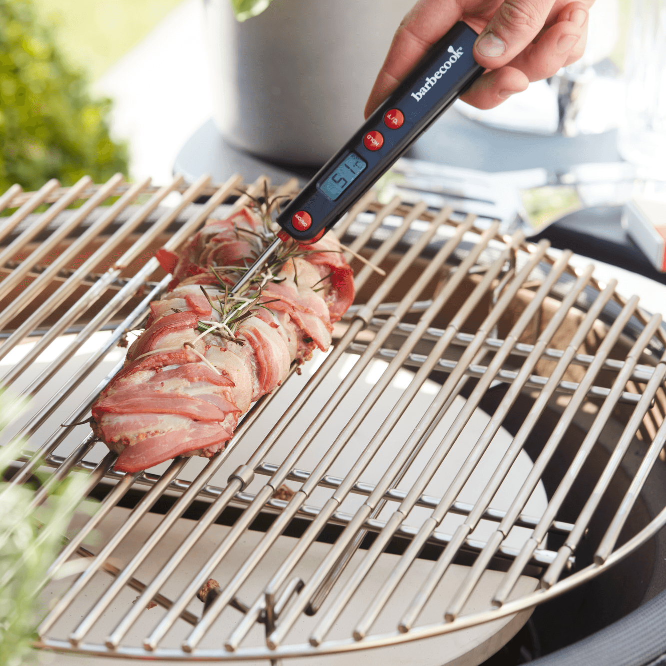 Digital meat thermometer foldable in pocket size - Barbecook
