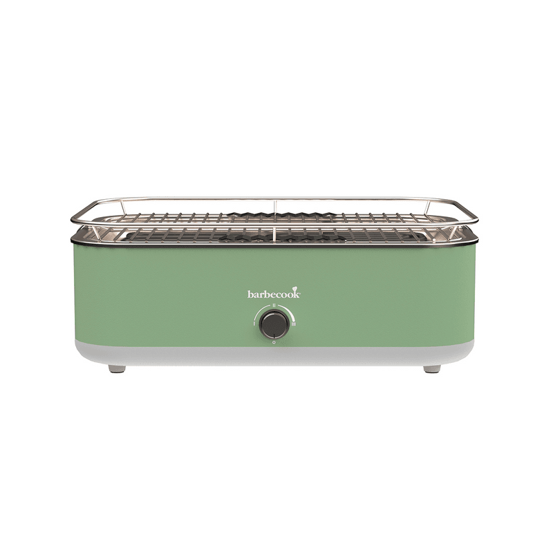 Groene BBQ e-carlo elektrische tafelgrill van Barbecook