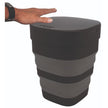 Foldable waste garbage can with sensor - black - EuroTrail