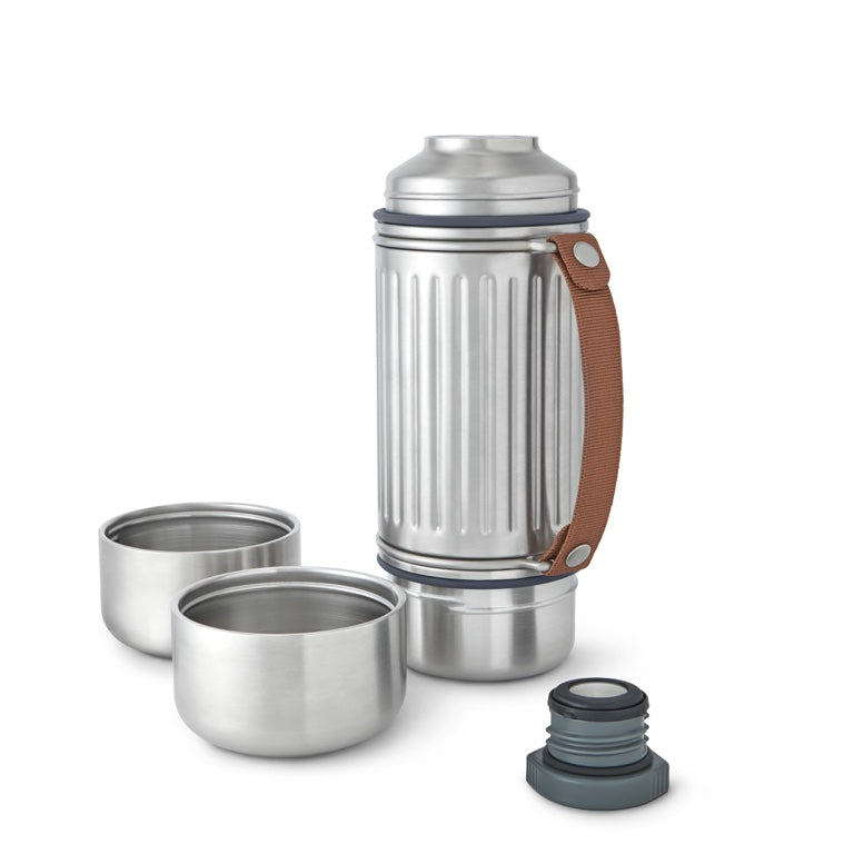Thermos bottle with 2 cups Explorer Flask Duo - Black + Blum