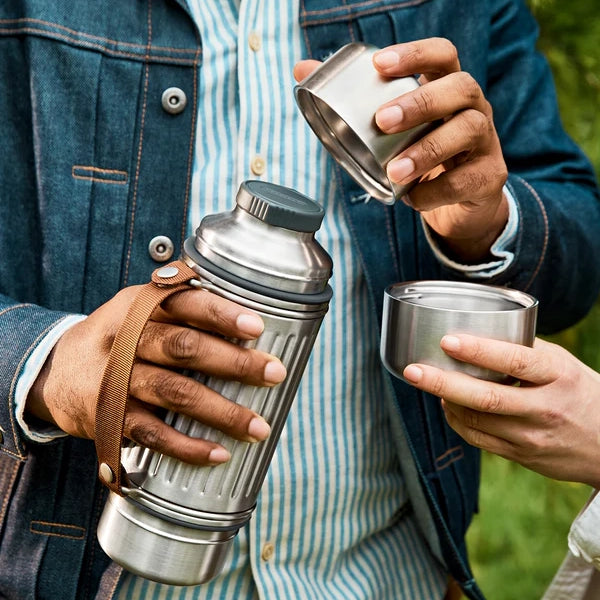 Thermos bottle with 2 cups Explorer Flask Duo - Black + Blum