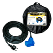 25-meter neoprene extension cord, 3x 2.5mm² - Schuko/CEE plug and right-angle connector - in a bag - Haba