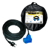 25-meter neoprene extension cord, 3x 2.5mm² - Schuko/CEE plug and right-angle connector - in a bag - Haba