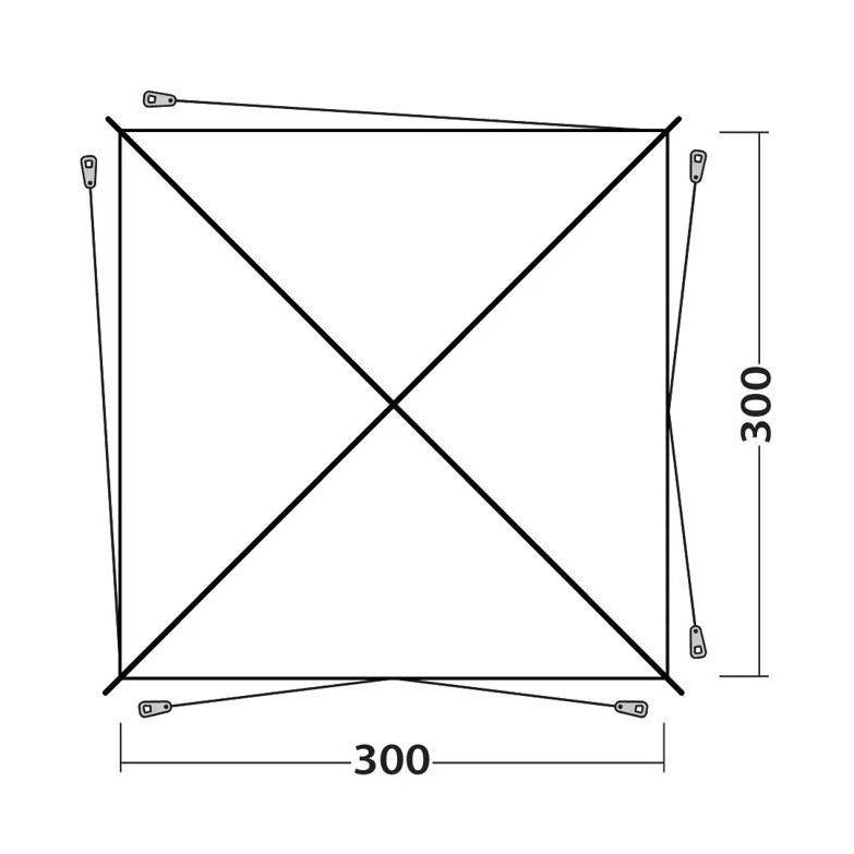 Outwell Fastlane 300 shelter - shade and shelter tent - Grey