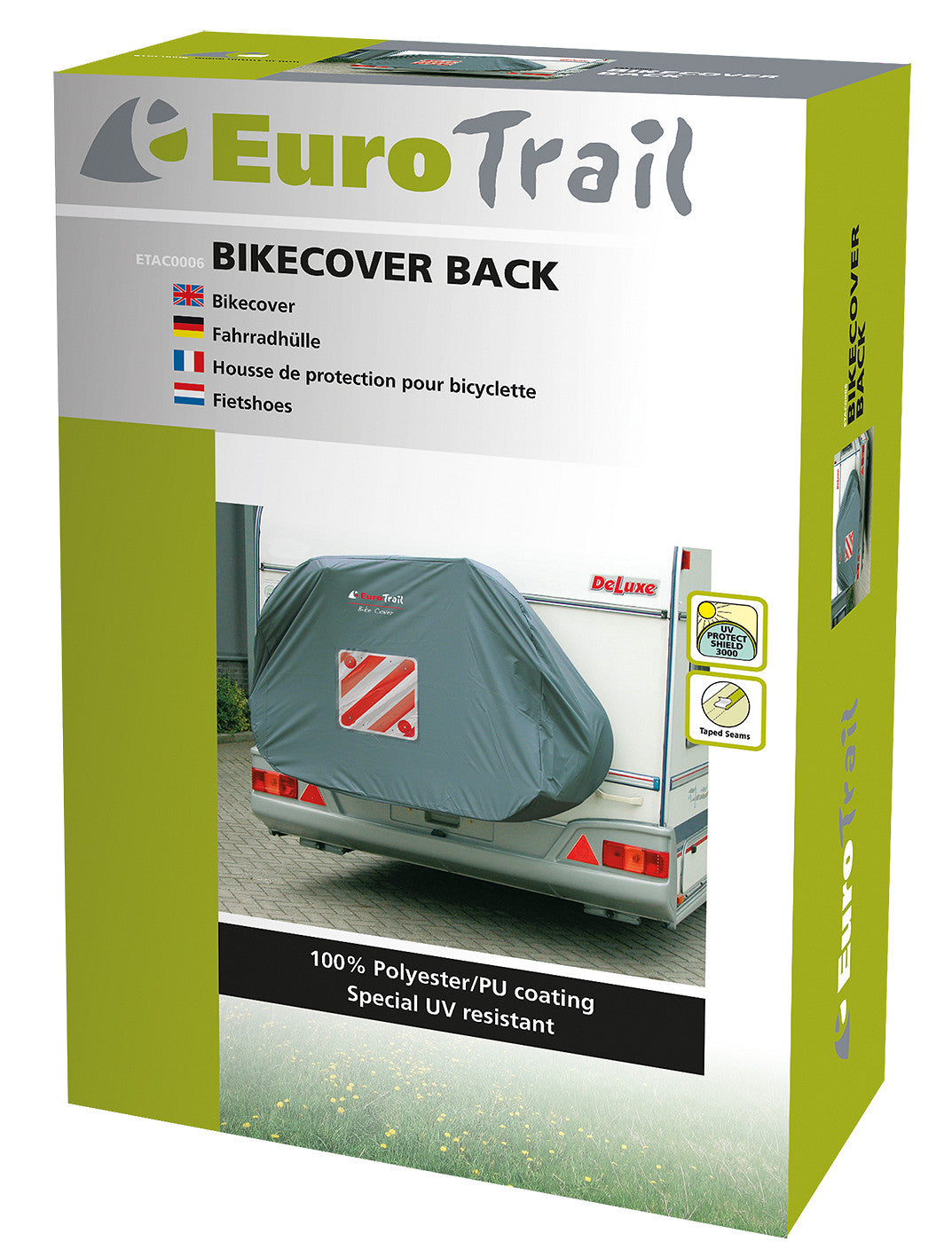 Bicycle cover for bike rack on the back of the caravan or camper - EuroTrail