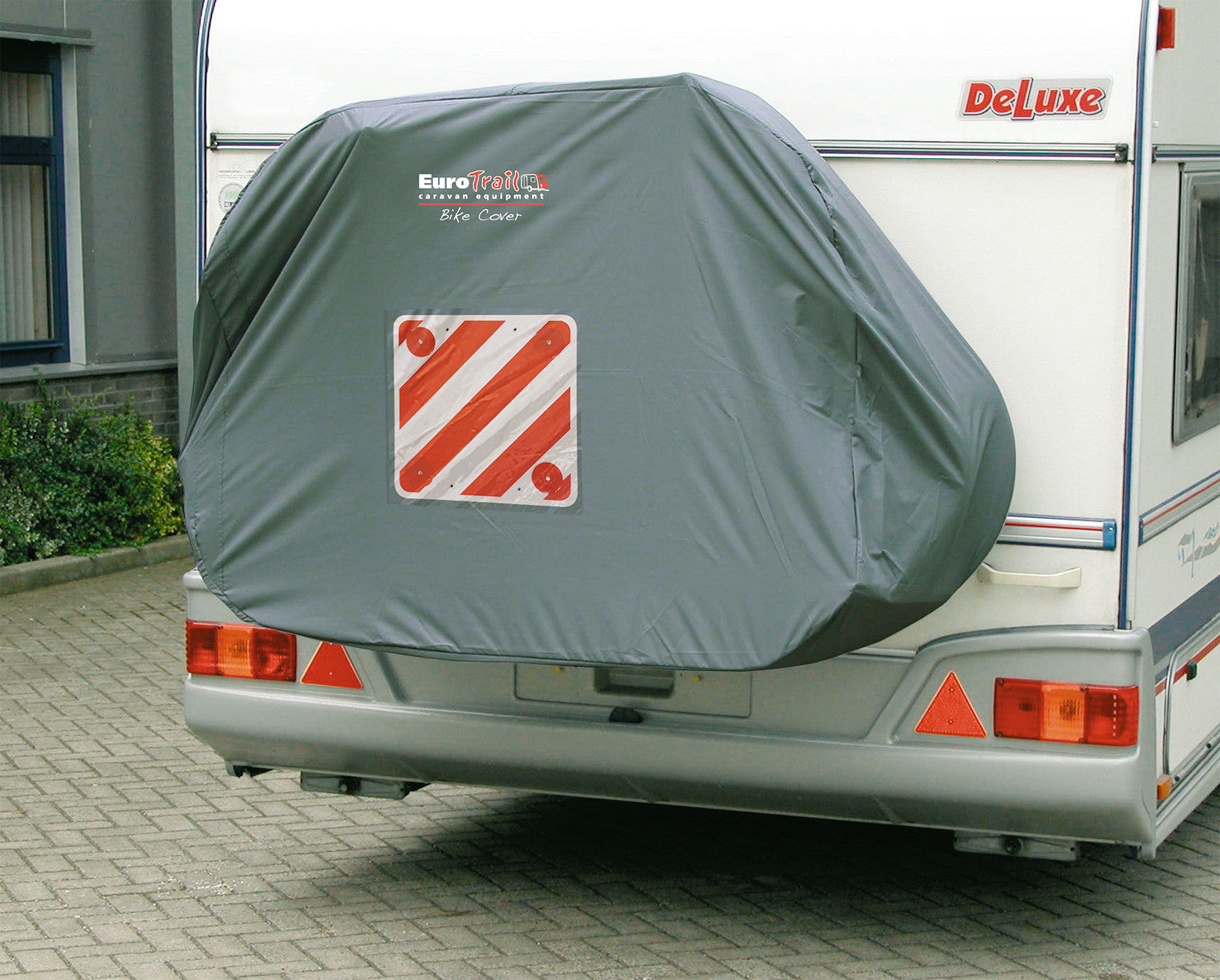 Bicycle cover for bike rack on the back of the caravan or camper - EuroTrail