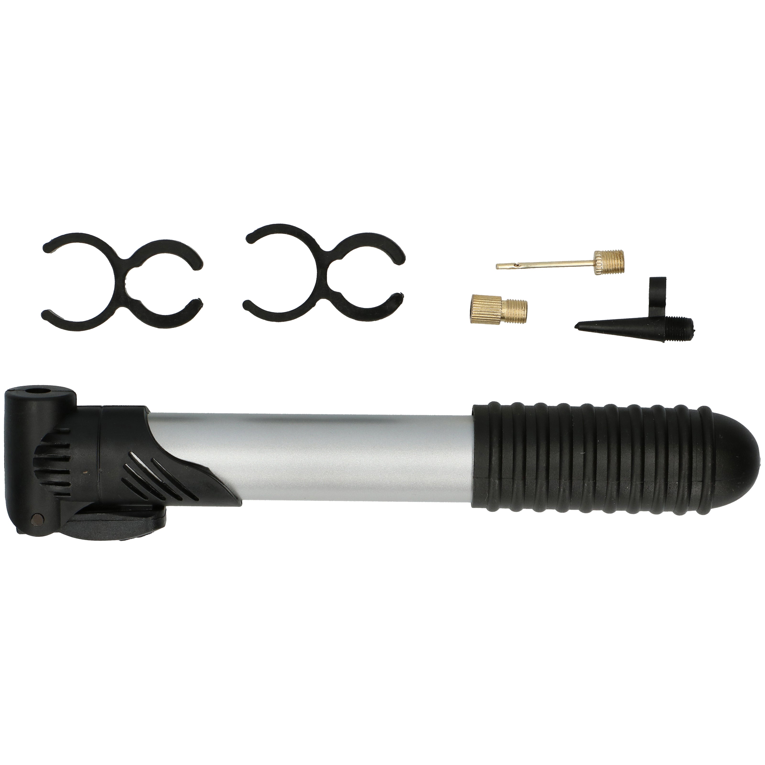 Dunlop Mini-Fahrradpumpe/Handpumpe – 40 x 40 x 200 mm – Grau – Max. 6 – Camping Cocooning