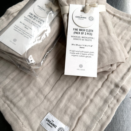 Fine guest towels set of 3 pieces - The Organic Company