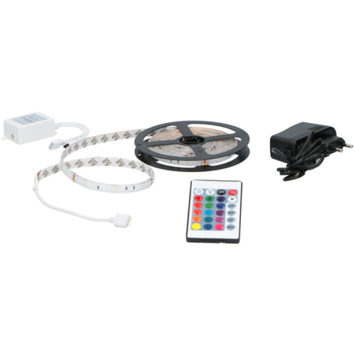 Flexible RGB LED strip of 3 m self-adhesive with remote control - Grundig