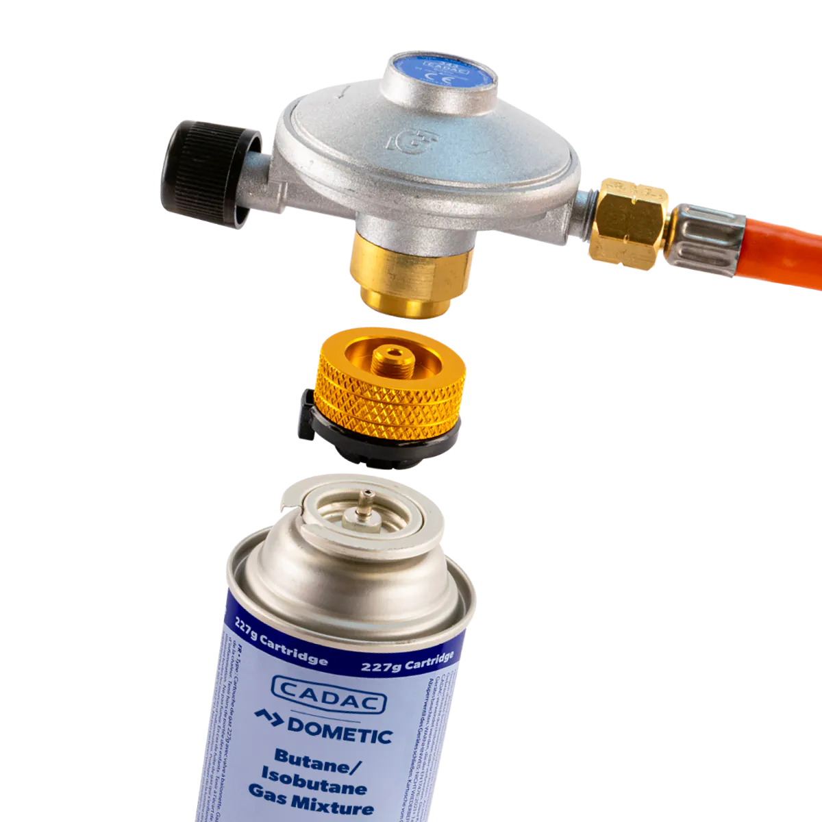 Gaskartusche 227 g mit Bajonettanschluss – 4er-Pack – Cadac