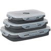 Silicone containers - foldable - set of 3 - Gimex
