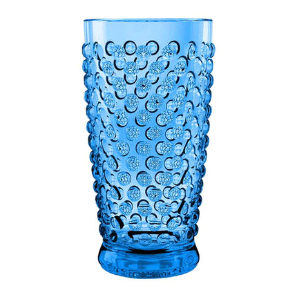 Cocktailglas uit kunststof in cobalt blauw Hobnail van Abode.