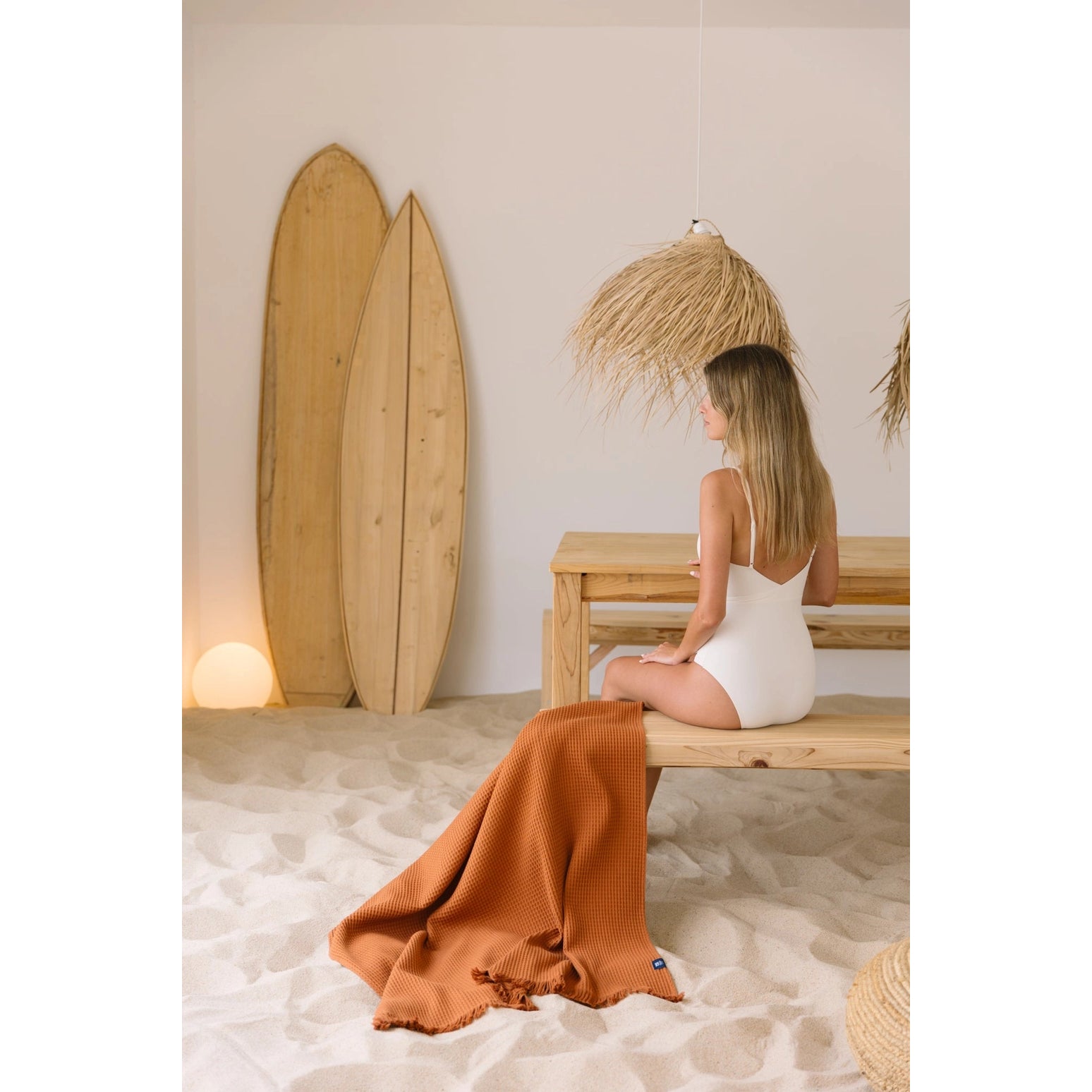 Towels and bath sheets in waffle cotton - light soft and absorbent - Santana