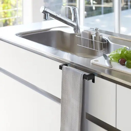 Towel rack to attach to cabinet door Tower - Yamazaki