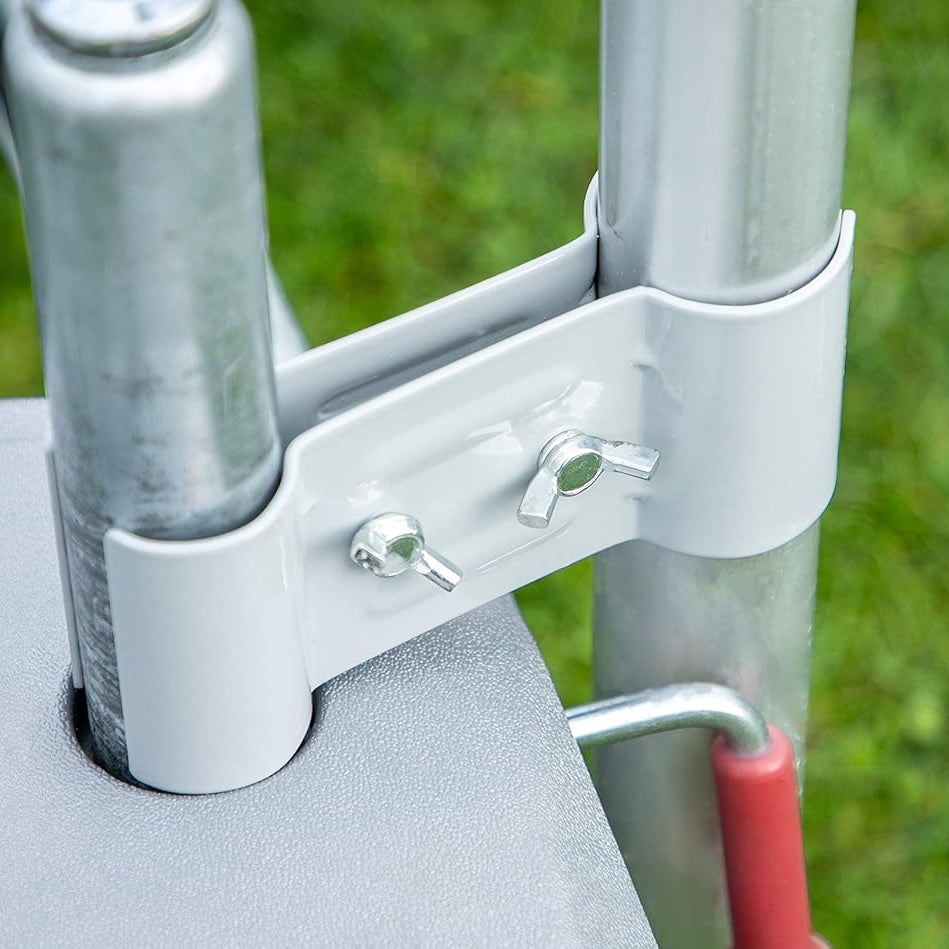 Holder to attach rotary clothesline to the drawbar - Haba