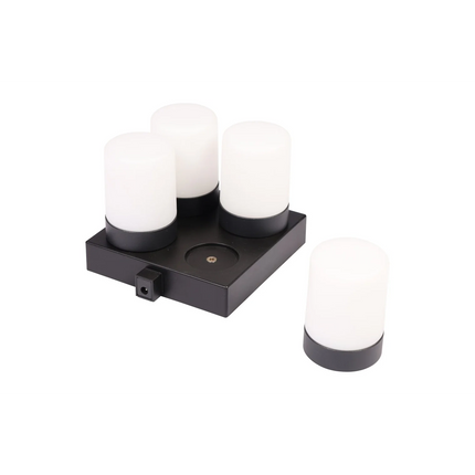 Tafellampen 4 stuks met oplaadstation - Eenvoudig opladen - Vierzon - Human Comfort