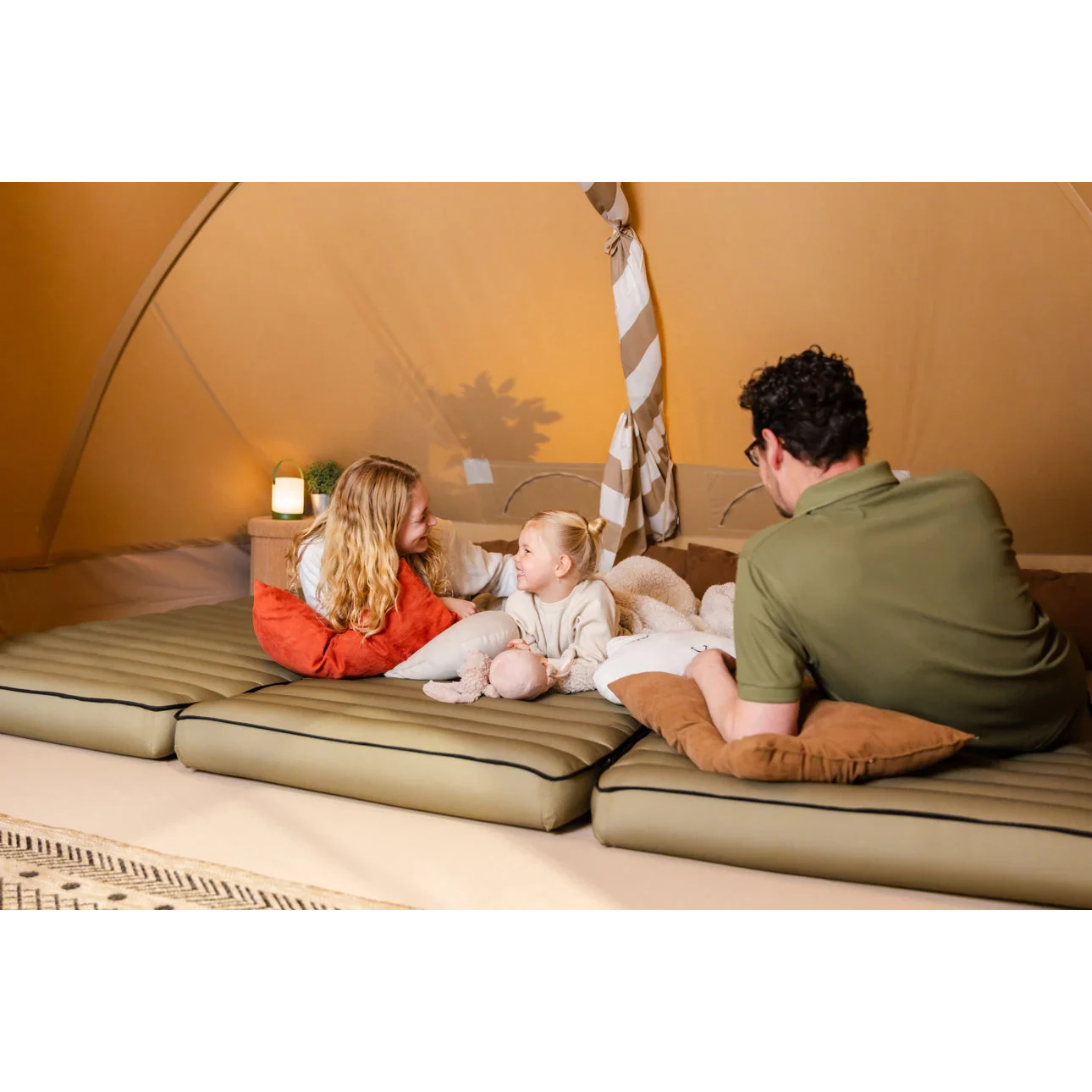 Lit gonflable Chatou pour 1 personne - Dormir confortablement au camping - Human Comfort