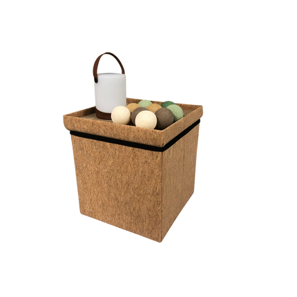 Footstool, storage box and side table in 1 - Square or round shape - Human Comfort