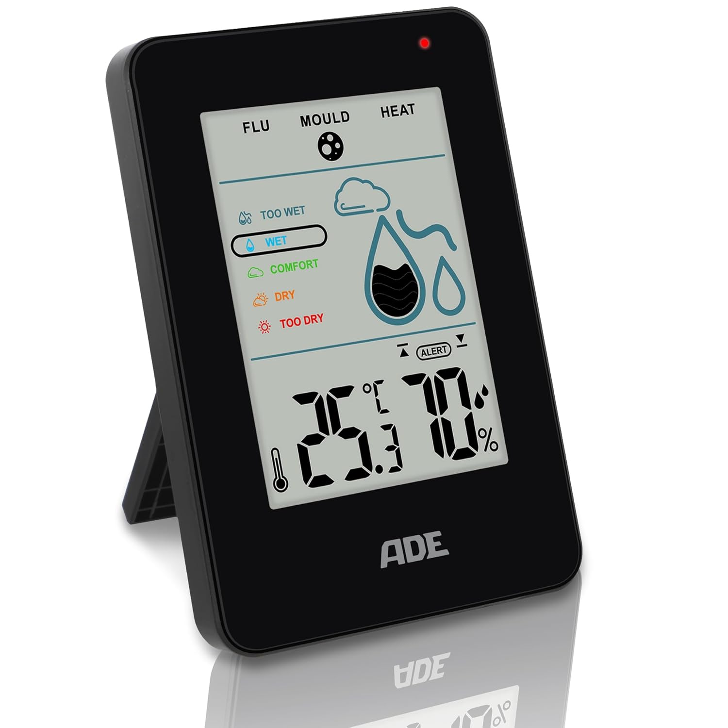 Temperature and humidity meter with mold alarm - Ade