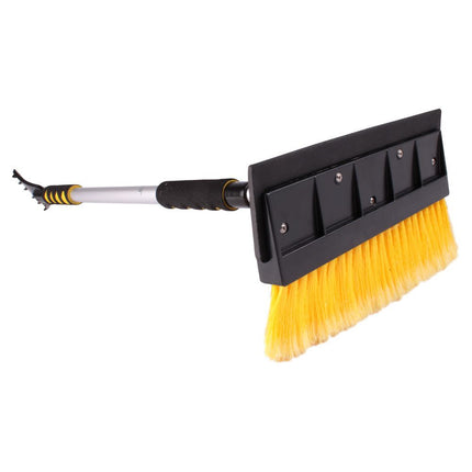 Gummischneeschaufel-Bürste und Eiskratzer mit Teleskopstiel 82 cm – 128 cm – HTD