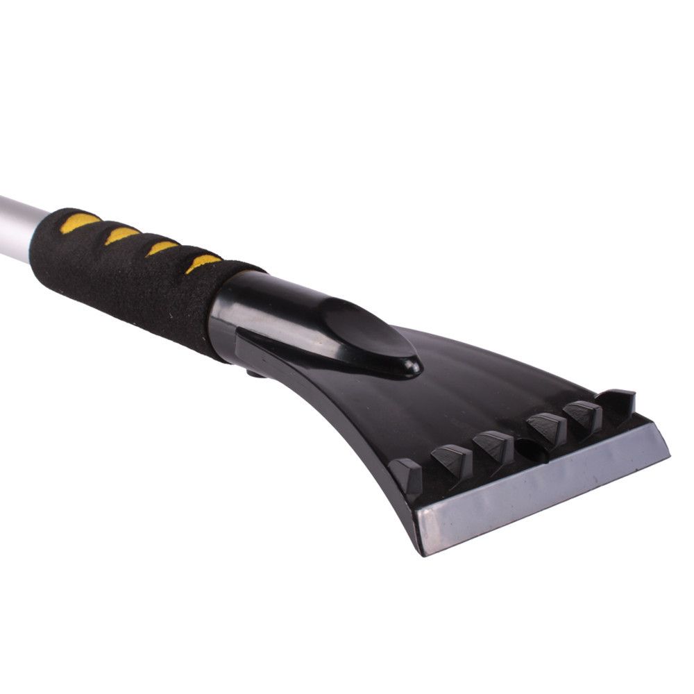 Gummischneeschaufel-Bürste und Eiskratzer mit Teleskopstiel 82 cm – 128 cm – HTD