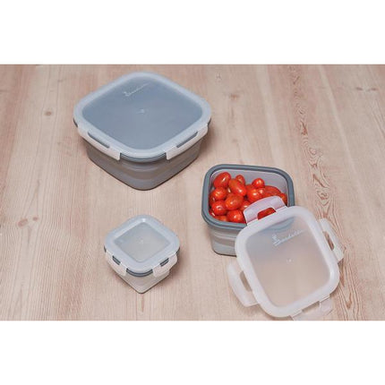 Foldable lunch box set - 3 pieces - Isabella