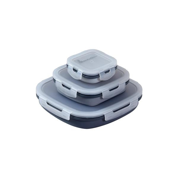 Ensemble de boîtes à lunch pliables - 3 pièces - Isabella