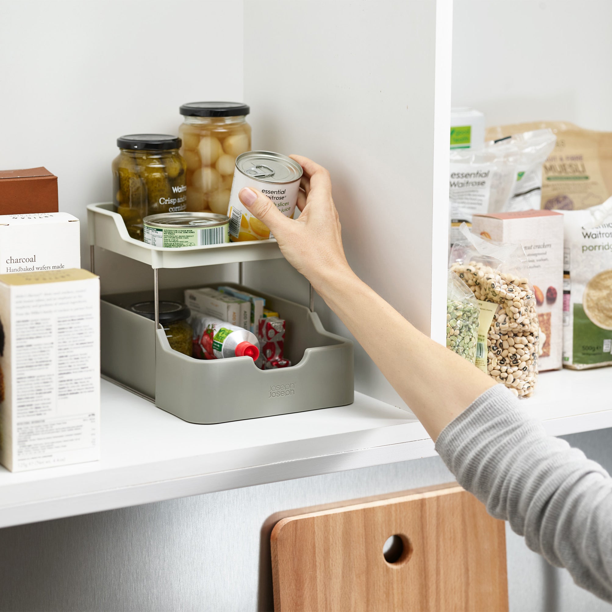 Kitchen cabinet organizer Duo with slide - Joseph Joseph