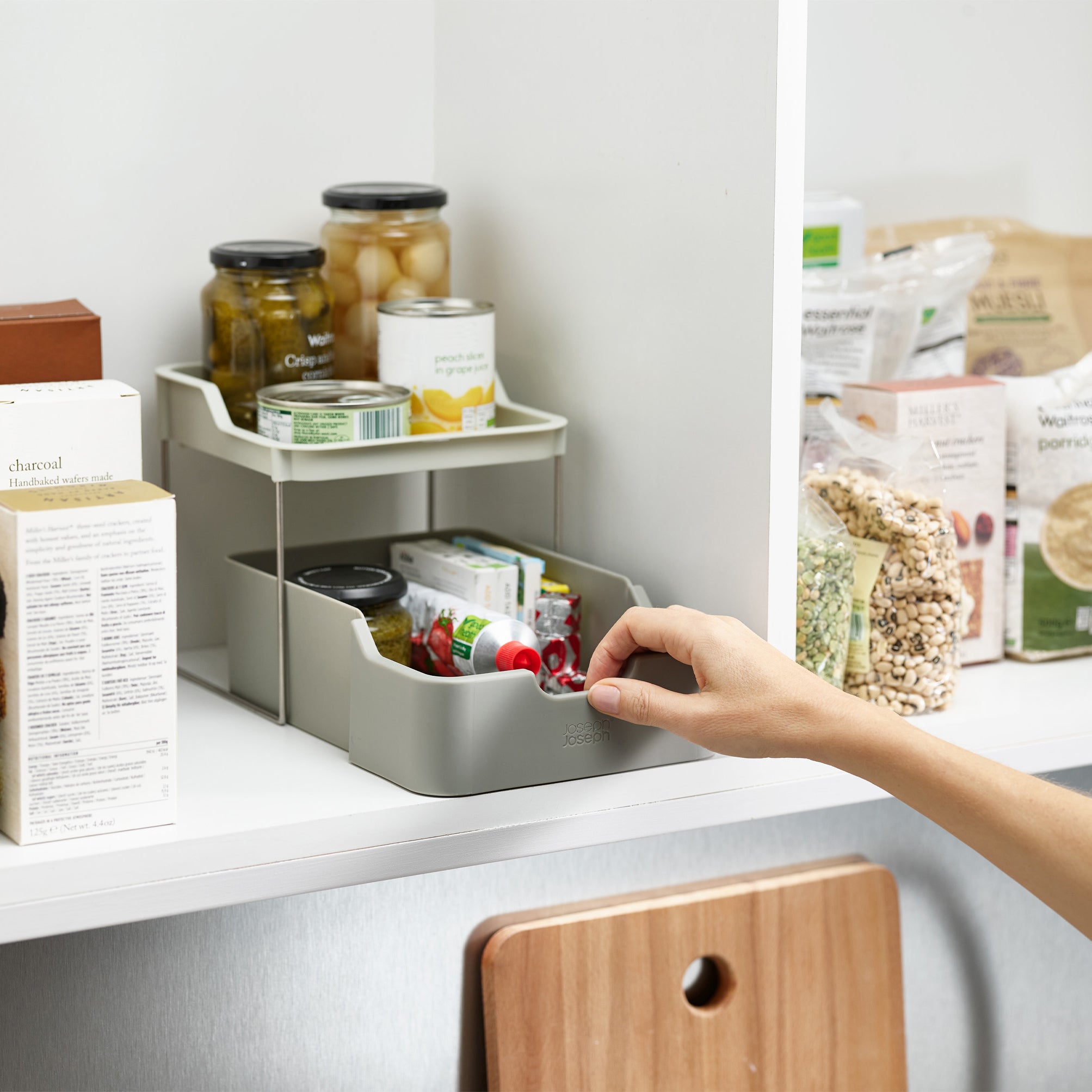 Kitchen cabinet organizer Duo with slide - Joseph Joseph