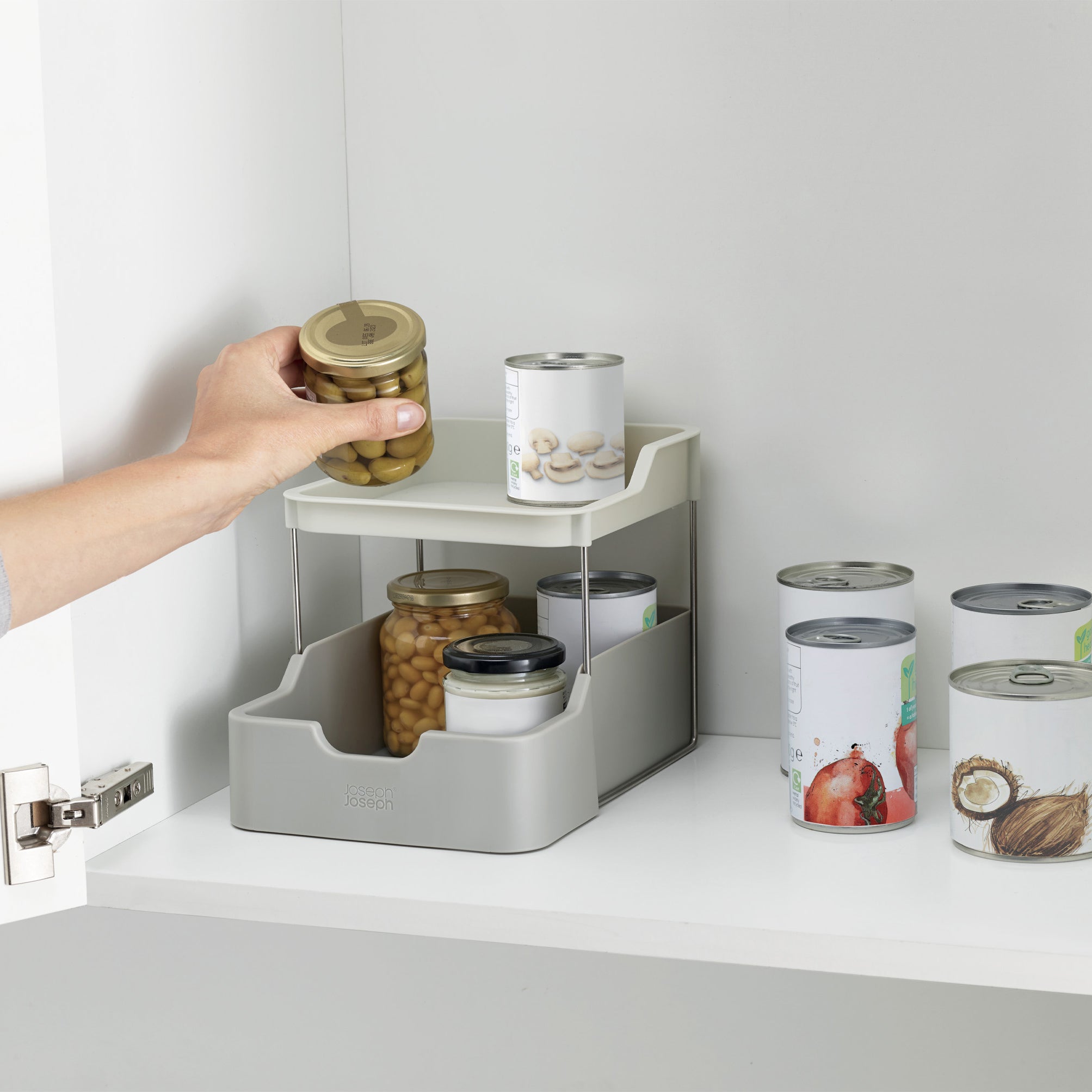 Kitchen cabinet organizer Duo with slide - Joseph Joseph