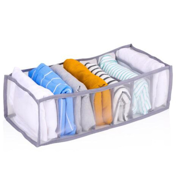 Organizer für Kleidung – transparenter Korb aus Nylon – Alpina