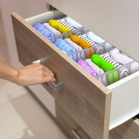 Organizer für Kleidung – transparenter Korb aus Nylon – Alpina – Camping Cocooning