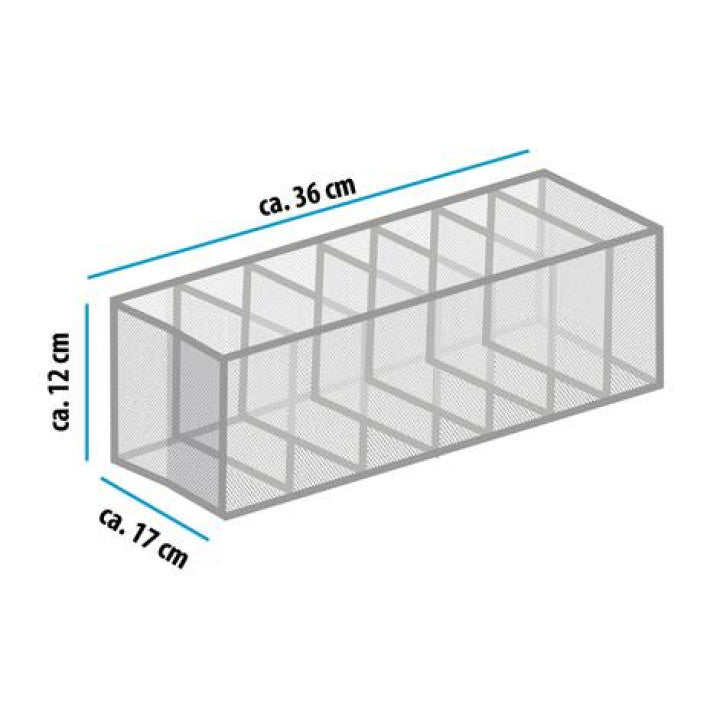 Organizer for clothes - transparent basket in nylon - Alpina