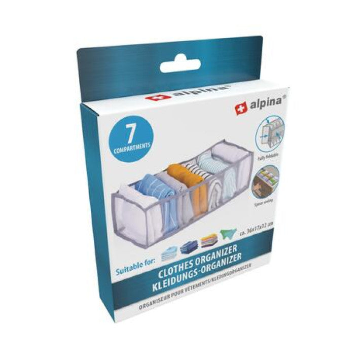 Organizer for clothes - transparent basket in nylon - Alpina