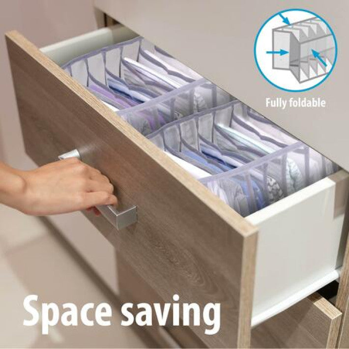 kleider aufbewahrung camping Organizer für Kleidung – transparenter Korb aus Nylon – Alpina