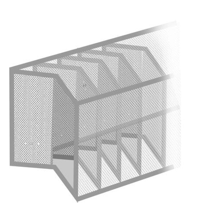 Organizer for clothes - transparent basket in nylon - Alpina