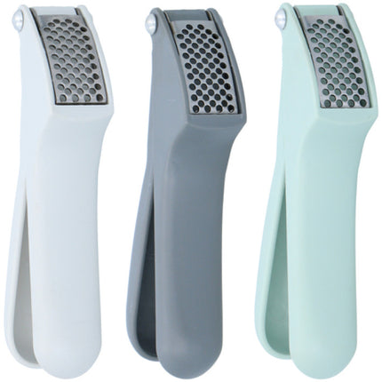 Garlic press with foldable stainless steel pressing plate - Alpina