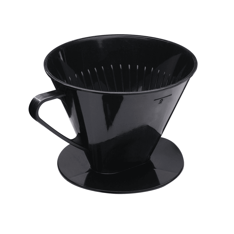 koffiefilter zwart uit kunststof