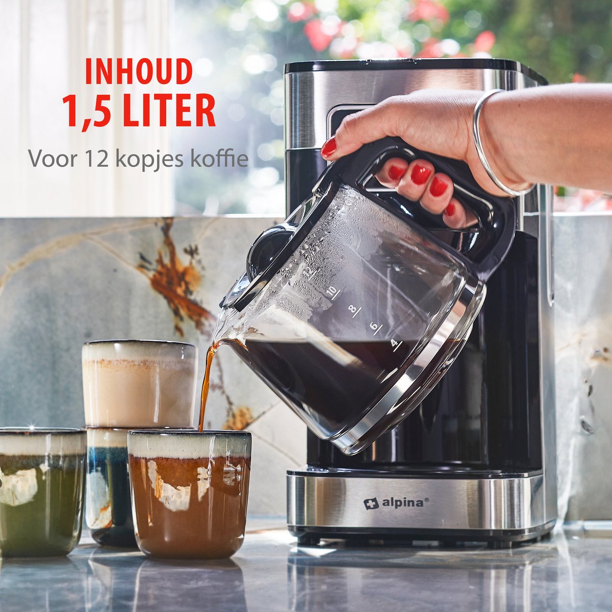 Coffee maker of 1 5 L for filter coffee - Alpina