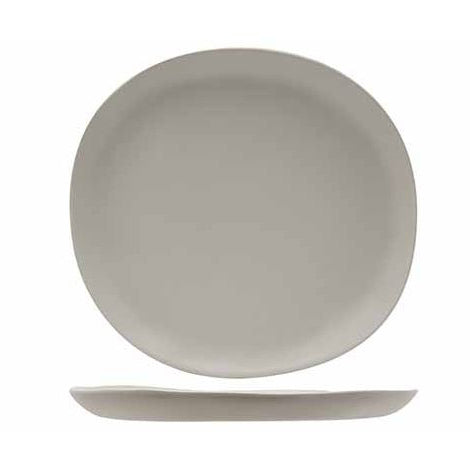 Plat bord groot liggend en staand van het kupo servies in beige