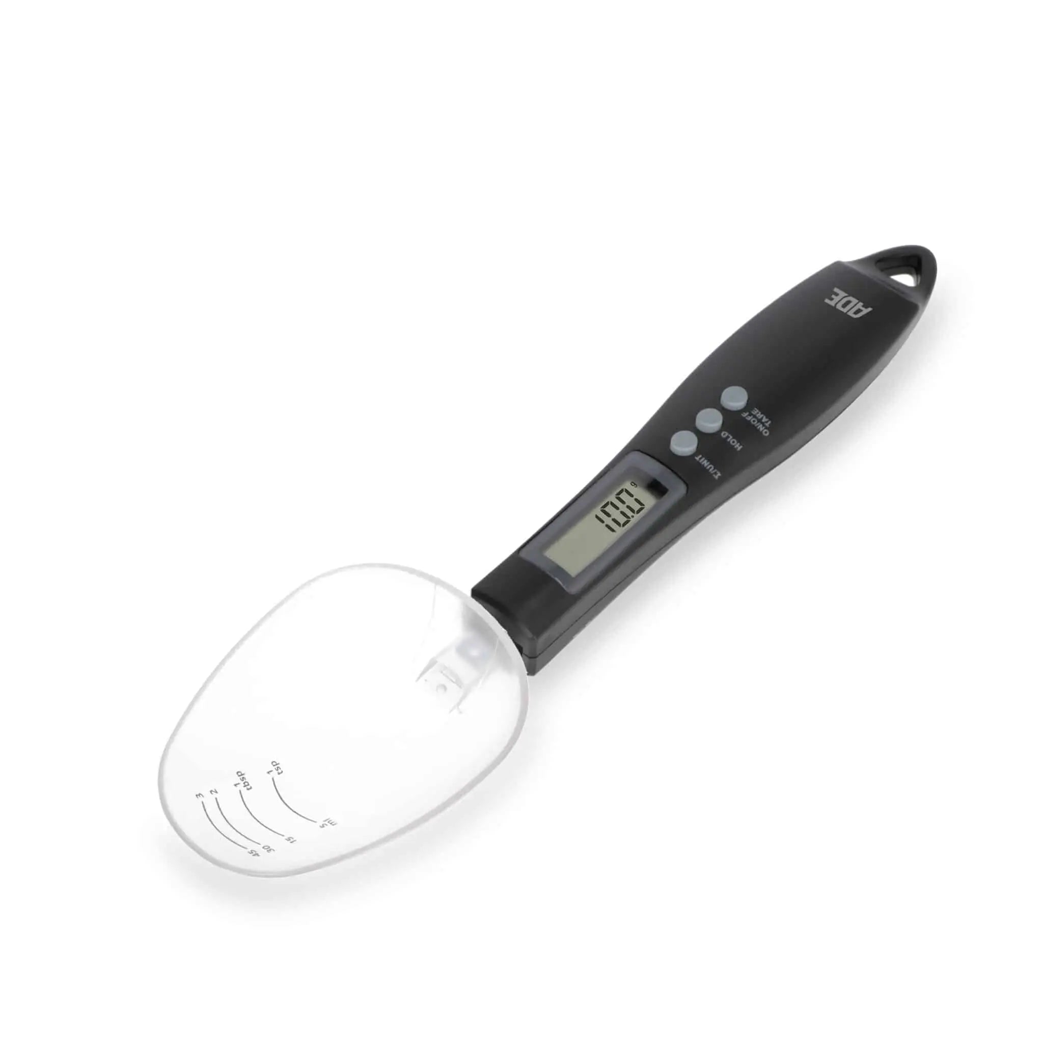 Digital kitchen scale in the shape of a spoon for measuring small quantities - Ade