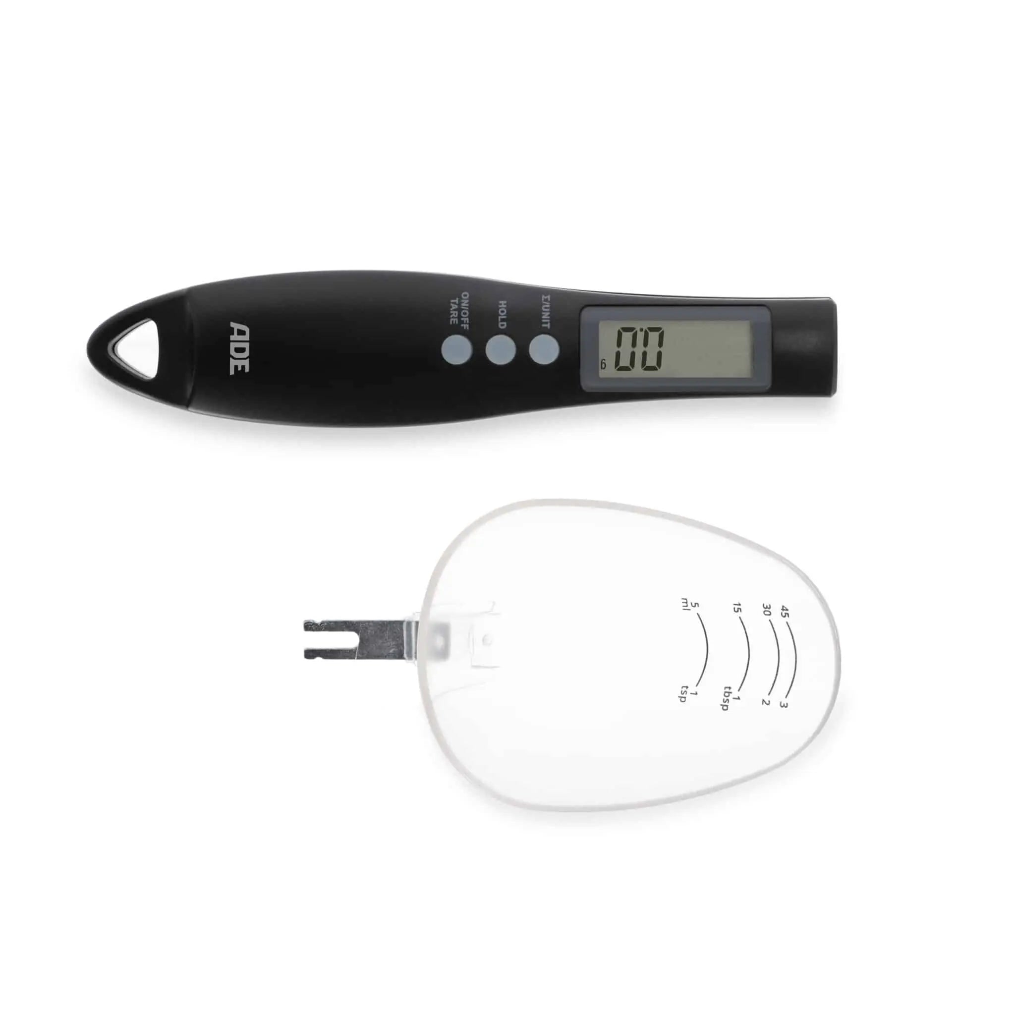 Digital kitchen scale in the shape of a spoon for measuring small quantities - Ade