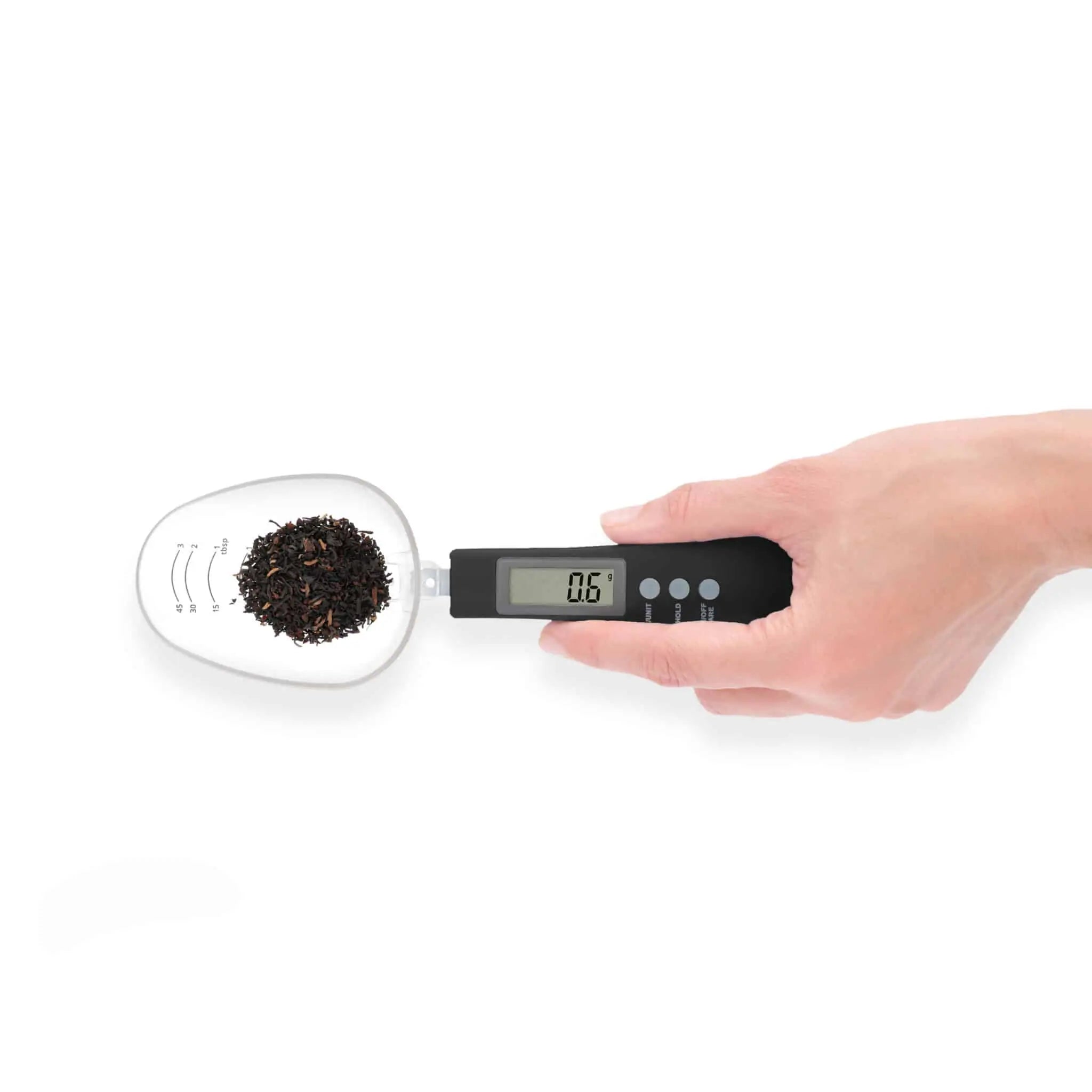 Digital kitchen scale in the shape of a spoon for measuring small quantities - Ade