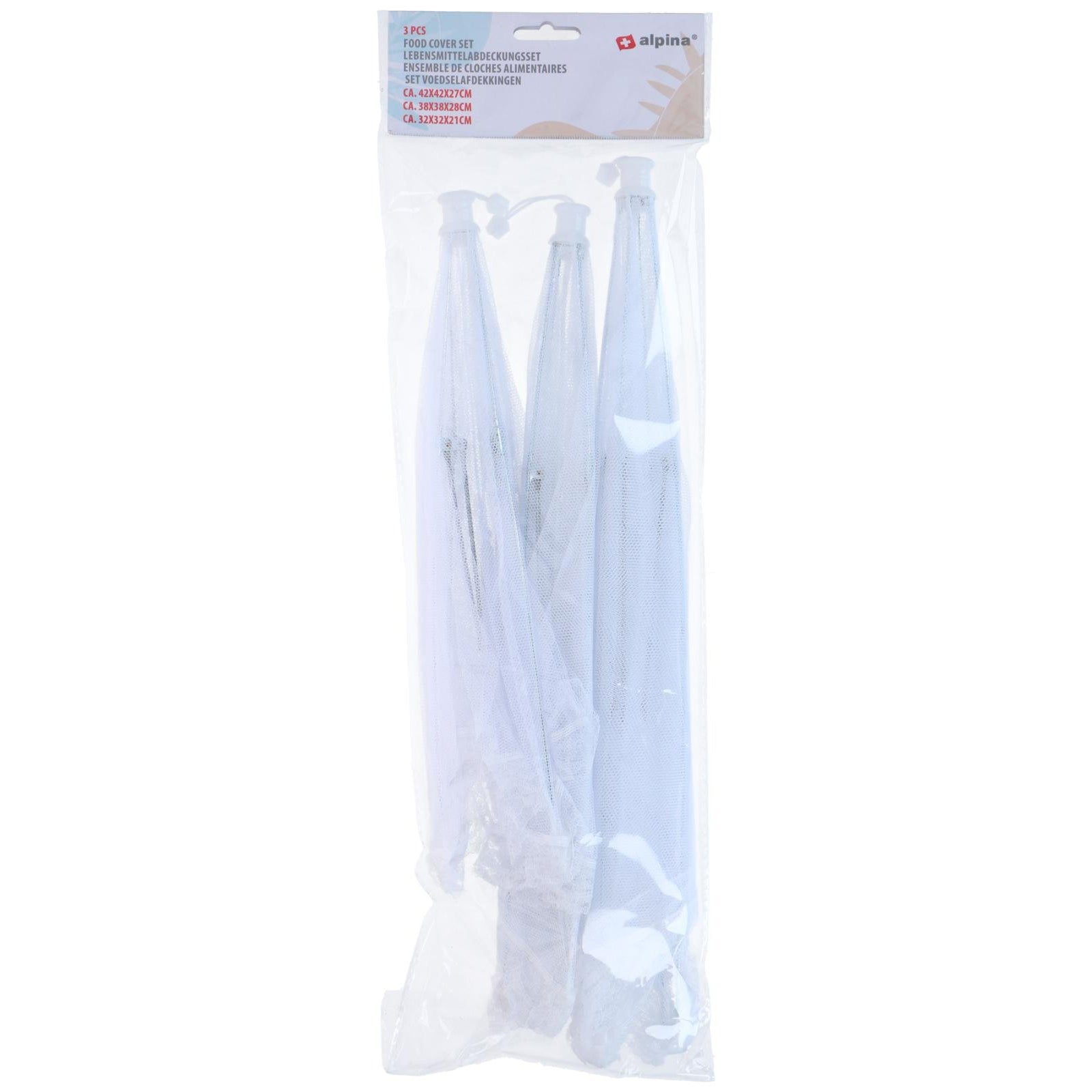 Lightweight Food Cover set of 3 sizes against insects - Alpina